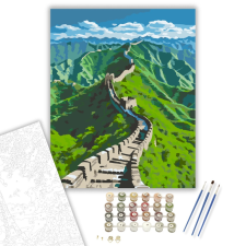 Számfestő.hu Jinshanling Nagy Fala - számfestő készlet – 40×50 cm (Keretre feszítve) kreatív és készségfejlesztő