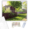 Számfestő.hu Kertes Házak - számfestő készlet – 40×50 cm (Keretre feszítve)