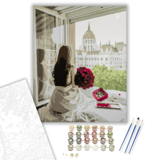 Számfestő.hu Kilátás a Parlamentre - számfestő készlet – 40×50 cm (Keretre feszítve) kreatív és készségfejlesztő