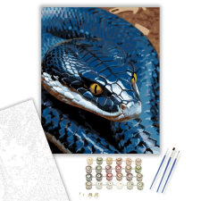 Számfestő.hu Kobra Kiterjesztett Csuklyával - számfestő készlet – 60×70 cm (Keretre feszítve) kreatív és készségfejlesztő