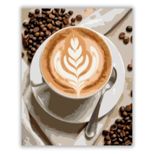 Számfestő.hu Latte Art Kávécsésze - számfestő készlet kreatív és készségfejlesztő