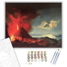 Számfestő.hu Láva - számfestő készlet – 40×50 cm (Keretre feszítve) kreatív és készségfejlesztő