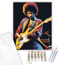 Számfestő.hu Legendás Gitáros Portré - számfestő készlet – 40×50 cm (Keretre feszítve) kreatív és készségfejlesztő