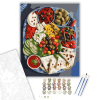 Számfestő.hu Mediterrán Tál Grillezett Zöldségekkel - számfestő készlet – 60×70 cm (Keretre feszítve)