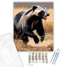 Számfestő.hu Mézborz a Szavannán - számfestő készlet – 50×60 cm (Keretre feszítve) kreatív és készségfejlesztő