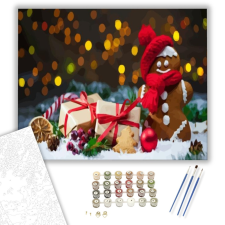 Számfestő.hu Mézeskalács ajándék - számfestő készlet – 40×50 cm (Keretre feszítve) kreatív és készségfejlesztő