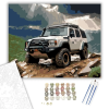 Számfestő.hu Nagy Teljesítményű 4x4 Off-Road a Hegyekben - számfestő készlet – 40×50 cm (Keretre feszítve)