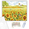 Számfestő.hu Napraforgó Mező - számfestő készlet – 40×50 cm (Keretre feszítve)
