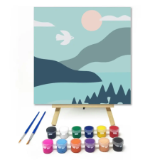 Számfestő.hu Napsütés - gyerek számfestő készlet – 50×50 cm (Keret nélkül) kreatív és készségfejlesztő