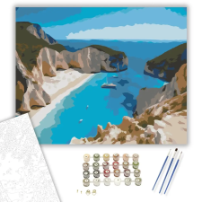Számfestő.hu Navagio Beach Zakynthos - számfestő készlet – 50×60 cm (Keretre feszítve) kreatív és készségfejlesztő