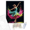 Számfestő.hu Neon Balerina Mozdulat - számfestő készlet – 50×60 cm (Keret nélkül)
