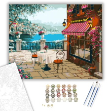 Számfestő.hu Olasz Étterem - számfestő készlet – 40×50 cm (Keretre feszítve) kreatív és készségfejlesztő