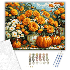 Számfestő.hu Őszi Bőség - számfestő készlet – 40×50 cm (Keretre feszítve) kreatív és készségfejlesztő