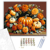 Számfestő.hu Őszi koszorú tökökkel - számfestő készlet – 40×50 cm (Keretre feszítve)