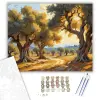 Számfestő.hu Őszi Olajfa Liget - számfestő készlet – 80×100 cm (Keret nélkül)