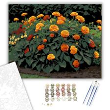 Számfestő.hu Őszirózsák Tüze - számfestő készlet – 40×50 cm (Keretre feszítve) kreatív és készségfejlesztő