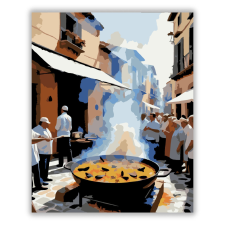 Számfestő.hu Paella Főzés Valenciában - számfestő készlet kreatív és készségfejlesztő