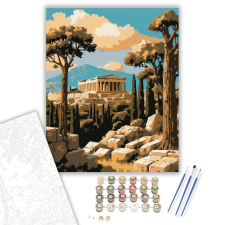 Számfestő.hu Parthenón az Akropoliszon - számfestő készlet – 40×50 cm (Keretre feszítve) kreatív és készségfejlesztő