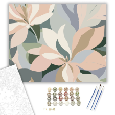 Számfestő.hu Pasztell Virágszirmok és Textúrák - számfestő készlet – 40×50 cm (Keretre feszítve) kreatív és készségfejlesztő
