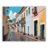 Számfestő.hu Pelourinho Színes Koloniális Utca - számfestő készlet