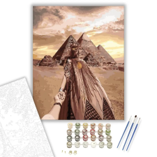 Számfestő.hu Piramisok - számfestő készlet – 60×70 cm (Keret nélkül) kreatív és készségfejlesztő