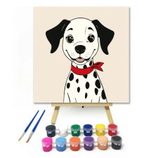 Számfestő.hu Pöttyöske - gyerek számfestő készlet – 50×50 cm (Keretre feszítve) kreatív és készségfejlesztő