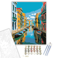 Számfestő.hu Recife Koloniális Csatornái - számfestő készlet – 50×60 cm (Keret nélkül) kreatív és készségfejlesztő