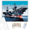 Számfestő.hu Repülőgép-hordozó a Nyílt Tengeren - számfestő készlet – 40×50 cm (Keretre feszítve)