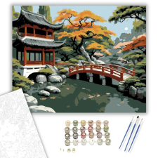 Számfestő.hu Shanghai Kert Harmóniája - számfestő készlet – 50×60 cm (Keretre feszítve) kreatív és készségfejlesztő