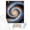 Számfestő.hu Spirálgalaxis Csillagokkal - számfestő készlet – 80×100 cm (Keretre feszítve)