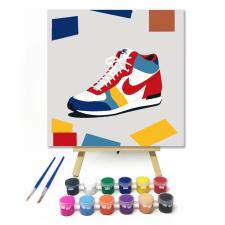 Számfestő.hu Sportos stílus - gyerek számfestő készlet – 20×20 cm (Keretre feszítve) kreatív és készségfejlesztő