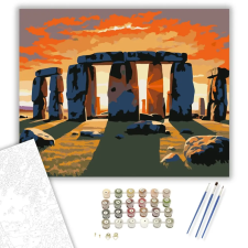 Számfestő.hu Stonehenge Naplementében - számfestő készlet – 60×70 cm (Keretre feszítve) kreatív és készségfejlesztő