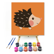 Számfestő.hu Sündisznó - gyerek számfestő készlet – 20×20 cm (Keretre feszítve) kreatív és készségfejlesztő