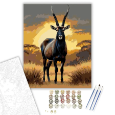 Számfestő.hu Szavannai Szablya Antilop - számfestő készlet – 50×60 cm (Keret nélkül) kreatív és készségfejlesztő