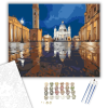 Számfestő.hu Szent Péter tér Éjszakai Tükröződés - számfestő készlet – 40×50 cm (Keretre feszítve)