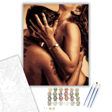 Számfestő.hu Szerelmes férfi - számfestő készlet – 40×50 cm (Keretre feszítve) kreatív és készségfejlesztő