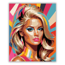 Számfestő.hu Színes Pop Art Portré - számfestő készlet kreatív és készségfejlesztő