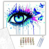 Számfestő.hu Színes Szem - számfestő készlet – 40×50 cm (Keretre feszítve)