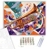 Számfestő.hu Színes Trombitaszimfónia - számfestő készlet – 60×70 cm (Keret nélkül)