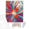 Számfestő.hu Színrobbanás Absztrakt Formákkal - számfestő készlet – 40×50 cm (Keretre feszítve)