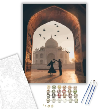 Számfestő.hu Taj Mahal - számfestő készlet – 60×70 cm (Keretre feszítve) kreatív és készségfejlesztő