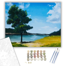 Számfestő.hu Táj - számfestő készlet – 40×50 cm (Keretre feszítve) kreatív és készségfejlesztő