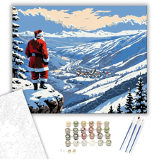 Számfestő.hu Téli Hegyeink Meghittsége - számfestő készlet – 50×60 cm (Keret nélkül) kreatív és készségfejlesztő