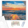 Számfestő.hu Tengeri Naplemente - számfestő készlet – 40×50 cm (Keretre feszítve)