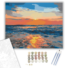 Számfestő.hu Tengeri Naplemente - számfestő készlet – 40×50 cm (Keretre feszítve) kreatív és készségfejlesztő