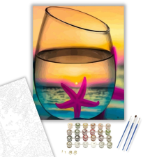 Számfestő.hu Tengericsillag - számfestő készlet – 40×50 cm (Keretre feszítve) kreatív és készségfejlesztő