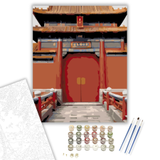 Számfestő.hu Tiltott Város Fenséges Kapuja - számfestő készlet – 40×50 cm (Keretre feszítve) kreatív és készségfejlesztő