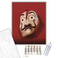 Számfestő.hu Törött dali maszk - számfestő készlet – 40×50 cm (Keretre feszítve) kreatív és készségfejlesztő