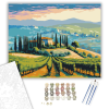 Számfestő.hu Toszkán Dombok és Villa - számfestő készlet – 40×50 cm (Keretre feszítve)