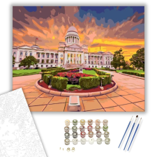 Számfestő.hu Udvarház - számfestő készlet – 40×50 cm (Keretre feszítve) kreatív és készségfejlesztő